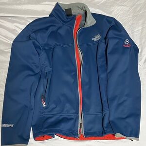 The North Face Men's Blue and Gray Windstopper Jacket